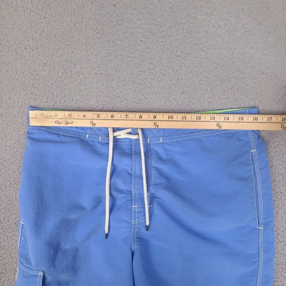 Vtg Polo Ralph Lauren Swim Trunks Shorts Mens Medium 32‎ Waist Blue Mesh Lined